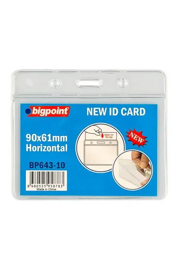 Bigpoint Kart Poşeti Yatay 90x61mm 10'lu Poşet