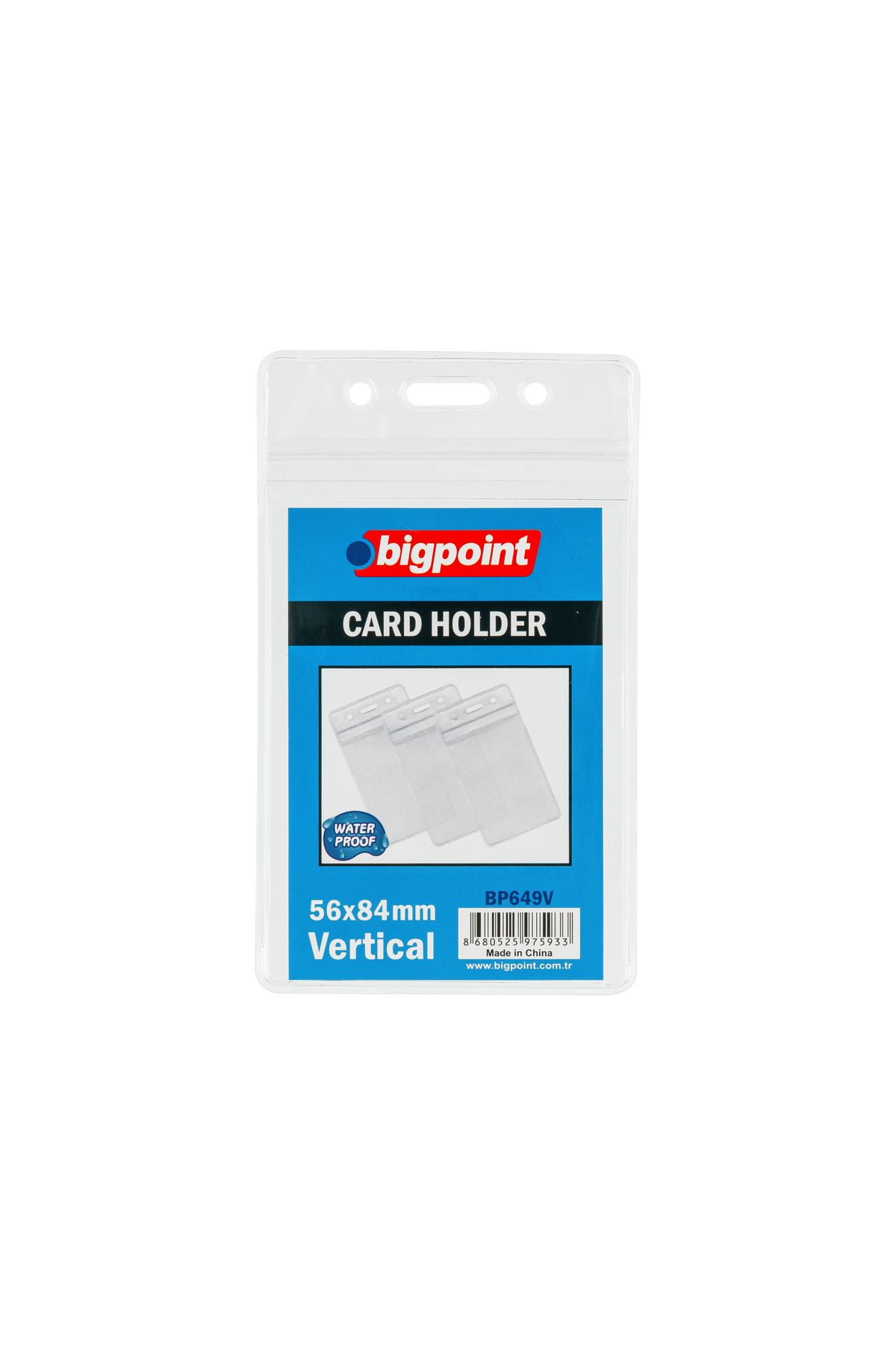 Bigpoint Kilitli Kart Poşeti Dikey 62x91mm 10'lu Poşet