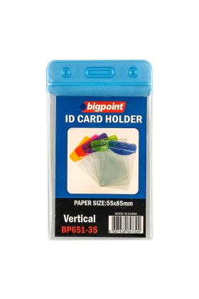 Bigpoint Korumalı Kart Poşeti Dikey Mavi 55x85mm 10'lu Poşet