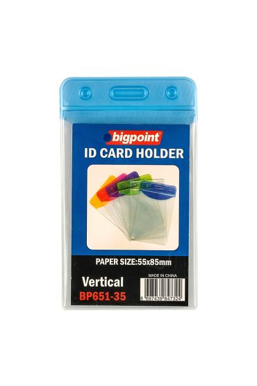Bigpoint Korumalı Kart Poşeti Dikey Mavi 55x85mm 10'lu Poşet