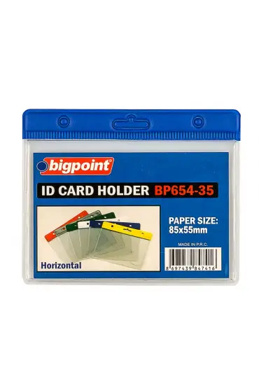 Bigpoint Kart Poşeti Yatay Mavi 85x55mm 10'lu Poşet