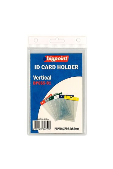 Bigpoint Kart Poşeti Dikey Beyaz 55x85mm 10'lu Poşet