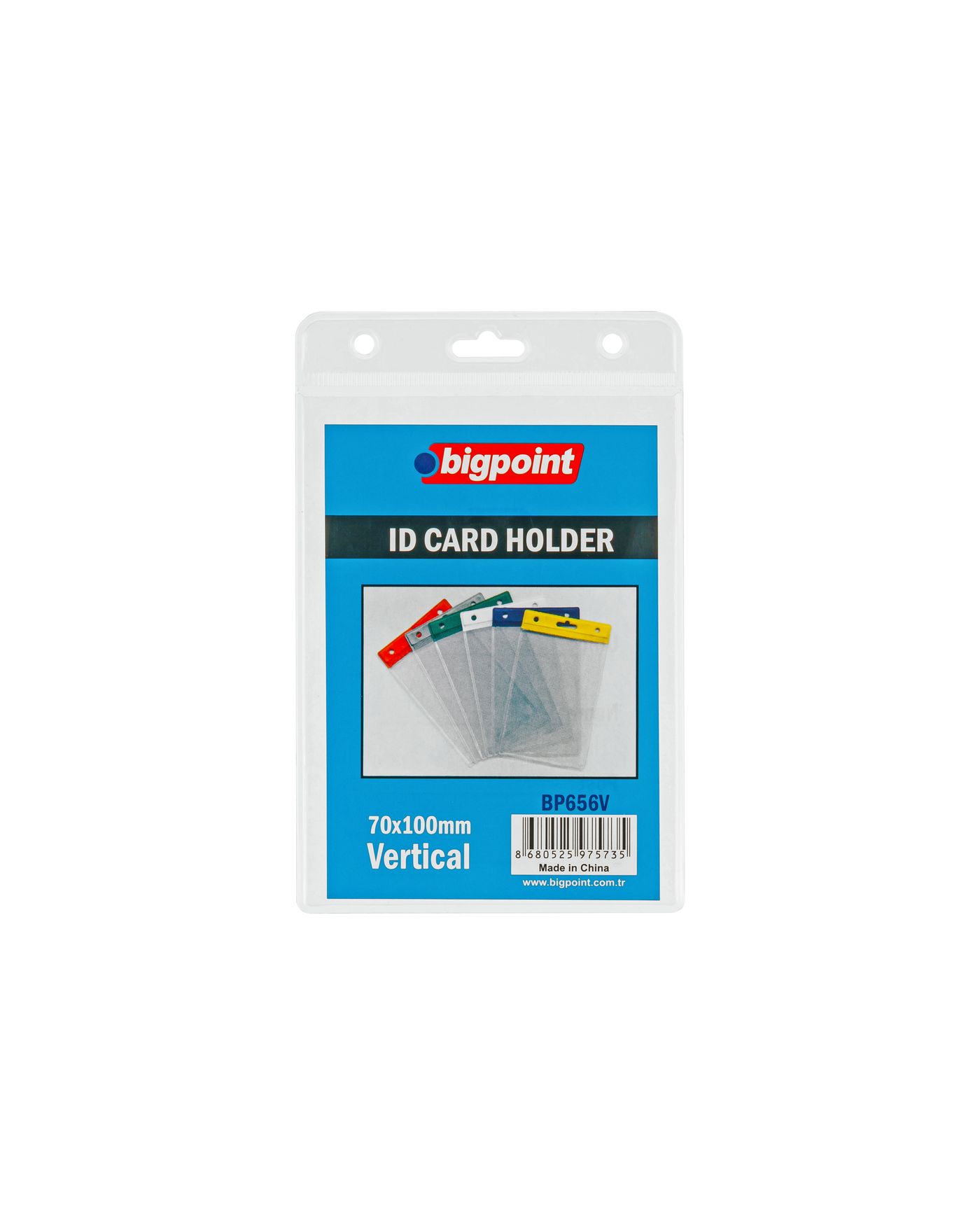 Bigpoint Kart Poşeti Dikey Şeffaf 74x105mm 10'lu Poşet