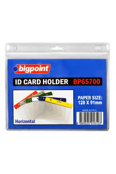 Bigpoint Kart Poşeti Yatay Şeffaf 128x91mm 100'lü Poşet