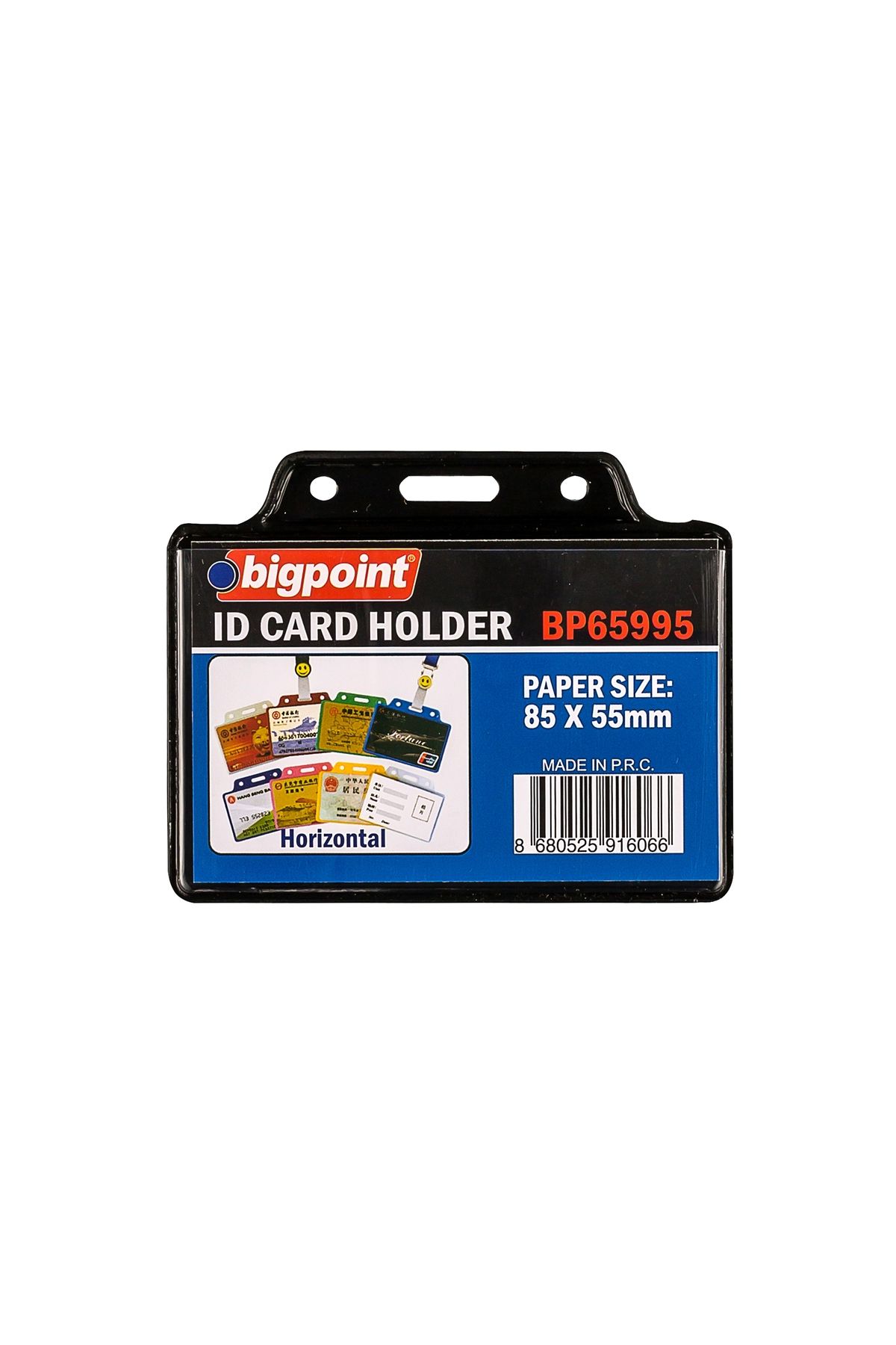 Bigpoint Kart Poşeti Yatay Siyah 85x55mm 100'lü Poşet