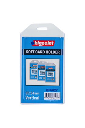 Bigpoint Kart Kabı Dikey Şeffaf 54x85mm 10'lu Poşet