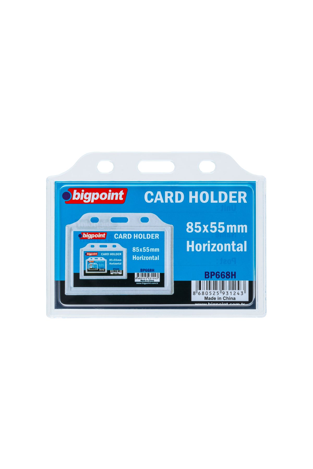 Bigpoint Kart Poşeti Yatay 85x55mm 10'lu Poşet