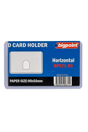 Bigpoint Kart Kabı Şeffaf 90x53mm 10'lu Poşet