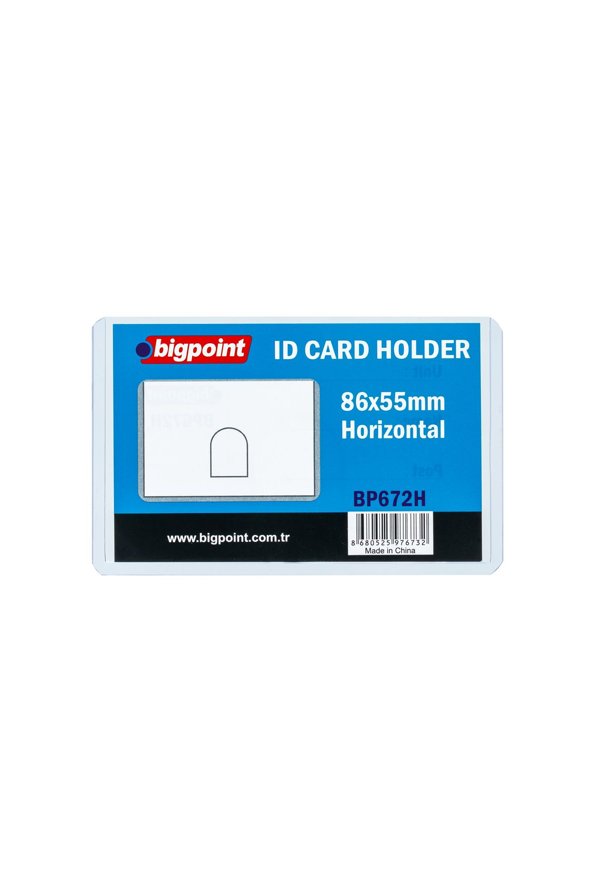Bigpoint Kimlik, Ehliyet Kabı Şeffaf 86x55mm 10'lu Poşet