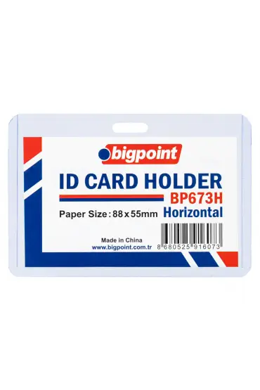 Bigpoint Kart Kabı Yatay Şeffaf 88x55mm 100'lü Poşet