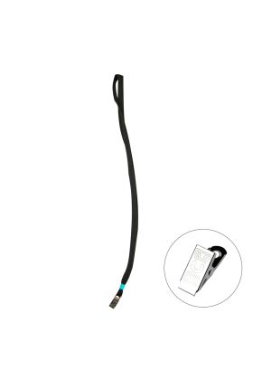 Bigpoint Metal Klipsli Yaka İpi Siyah 50'li Poşet