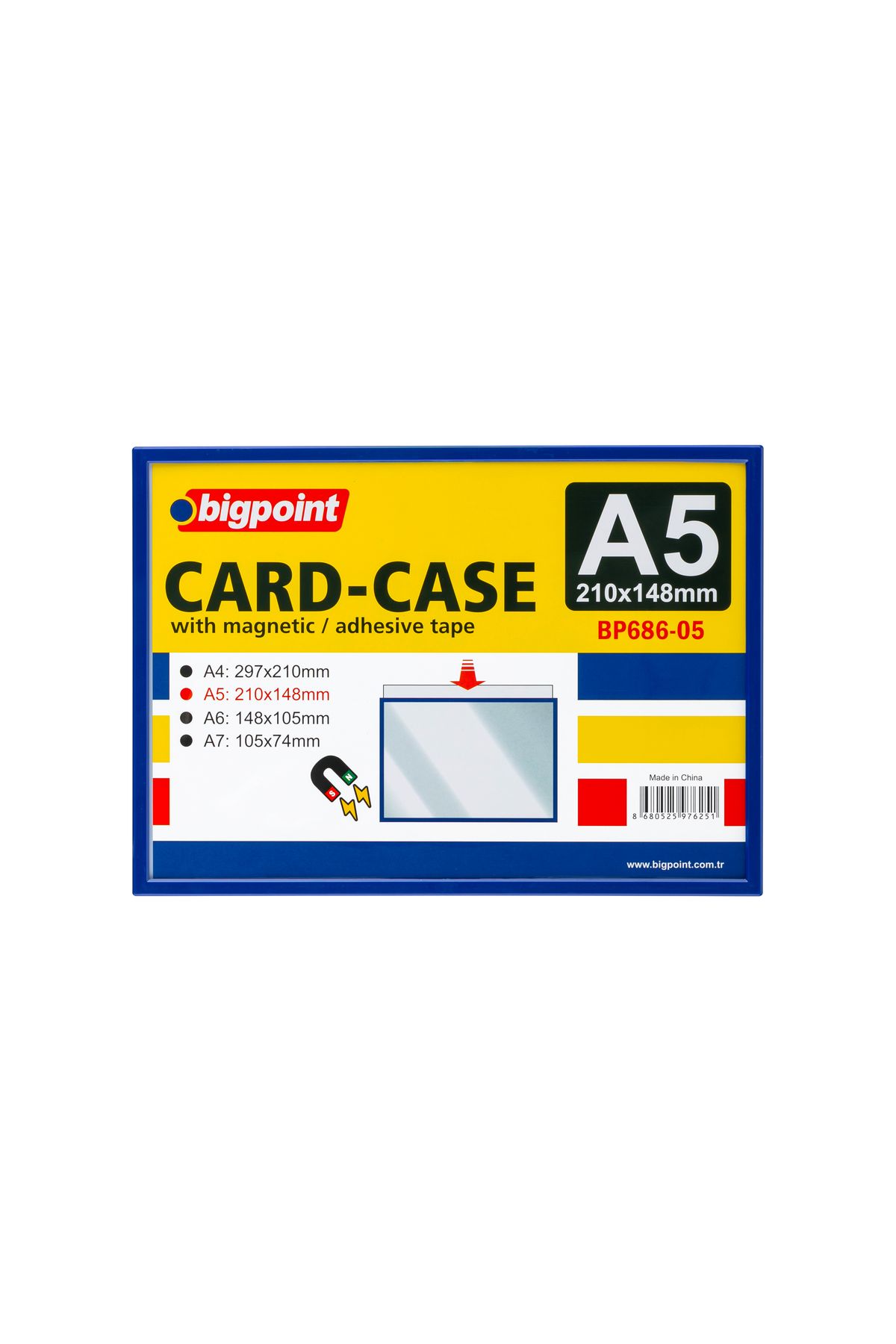Bigpoint A5 Mıknatıslı(Magnetic) Afiş Muhafaza Kabı 5'li Poşet