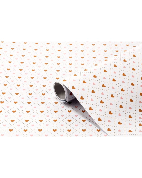 Bigpoint Yapışkanlı Folyo 2m Kalp Desen No:49 12'li Kutu