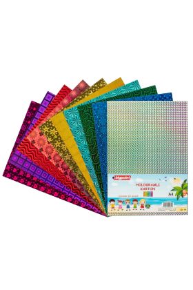 Bigpoint Hologramlı Karton A4 Karışık 10'lu Poşet