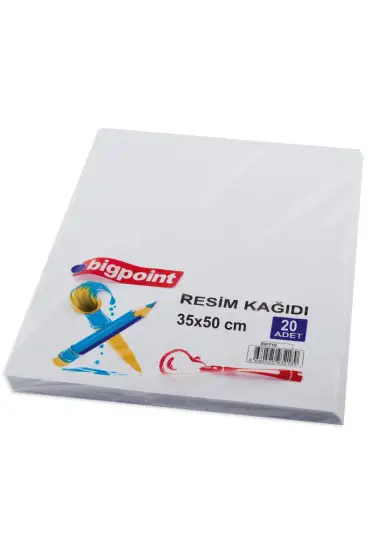 Bigpoint Resim Kağıdı 35x50cm 20'li Paket