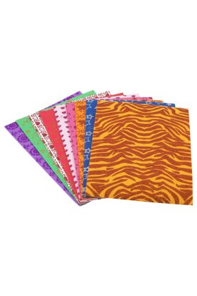 Bigpoint Simli Baskılı Eva 20x30cm Karışık 10'lu Paket