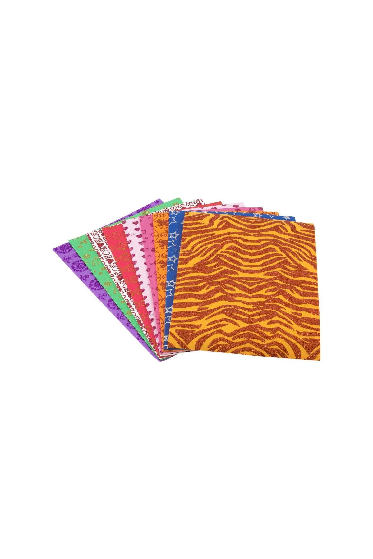 Bigpoint Simli Baskılı Eva 20x30cm Karışık 10'lu Paket