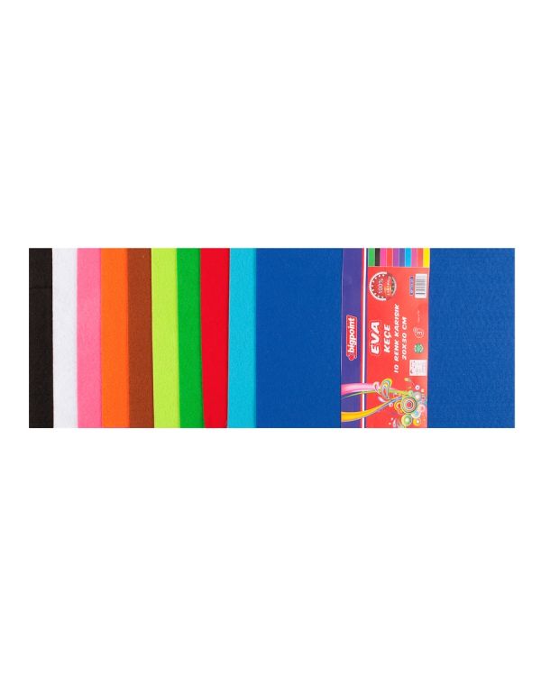Bigpoint Keçe 20x30cm Karışık 10 Renk 2mm