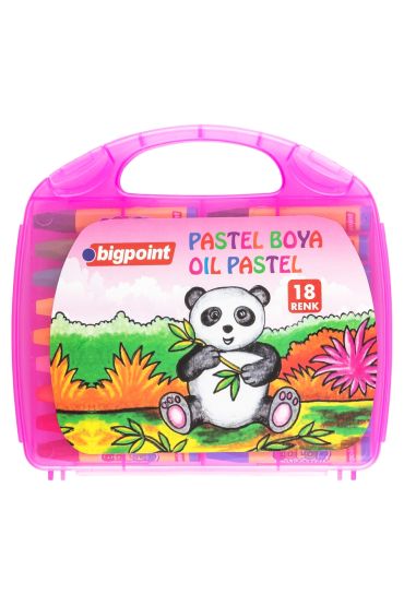 Bigpoint Pastel Boya 18 Renk - Pembe Çantalı