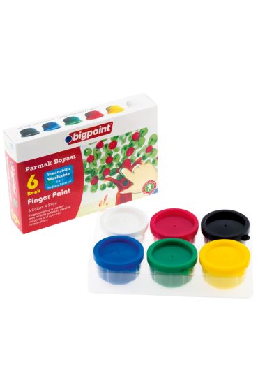 Bigpoint Parmak Boyası 6 Renk x 35 ml