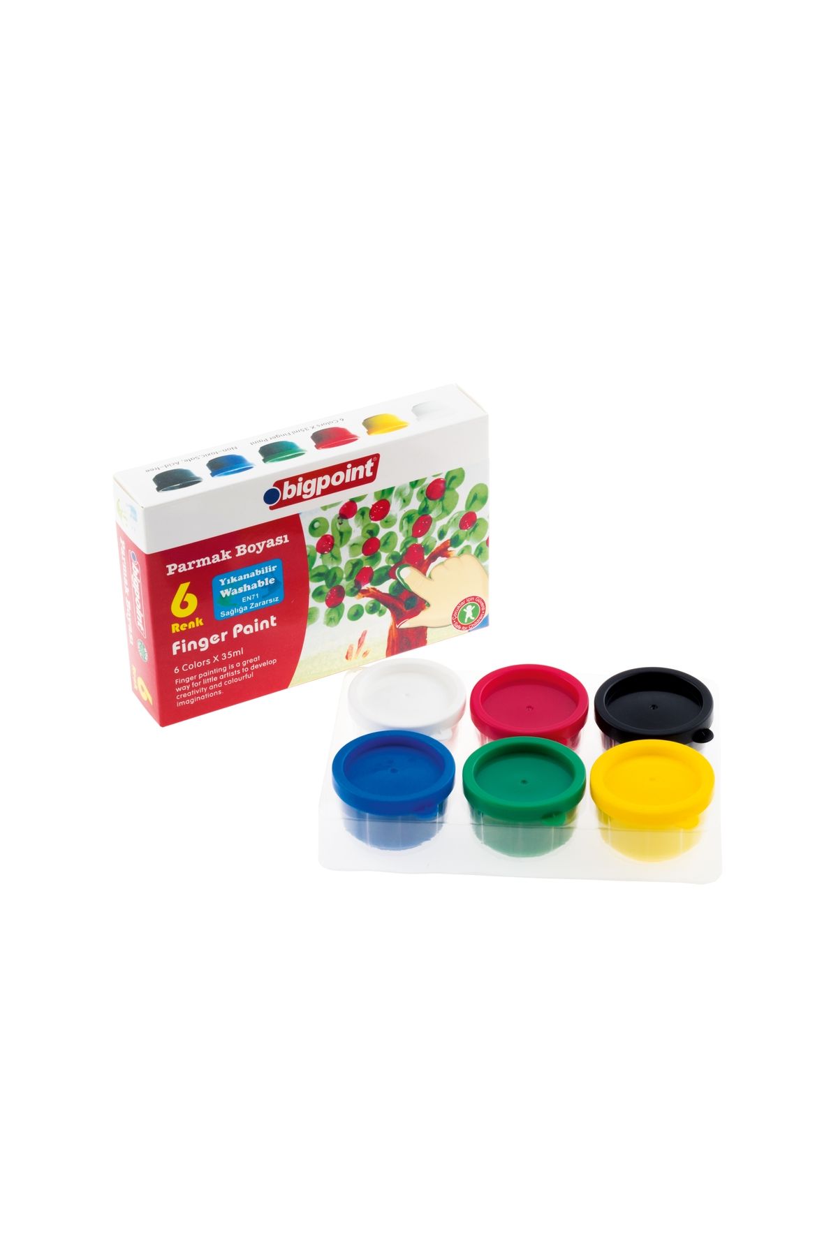 Bigpoint Parmak Boyası 6 Renk x 35 ml