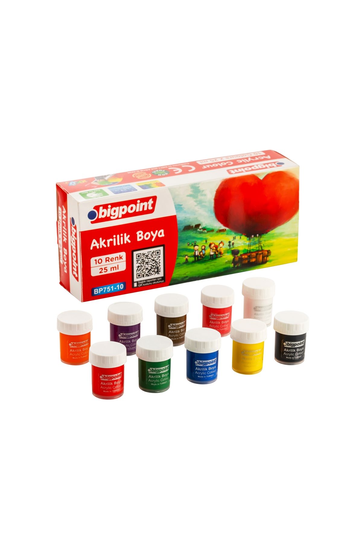Bigpoint Akrilik Boya 10 Renk x 25 ml