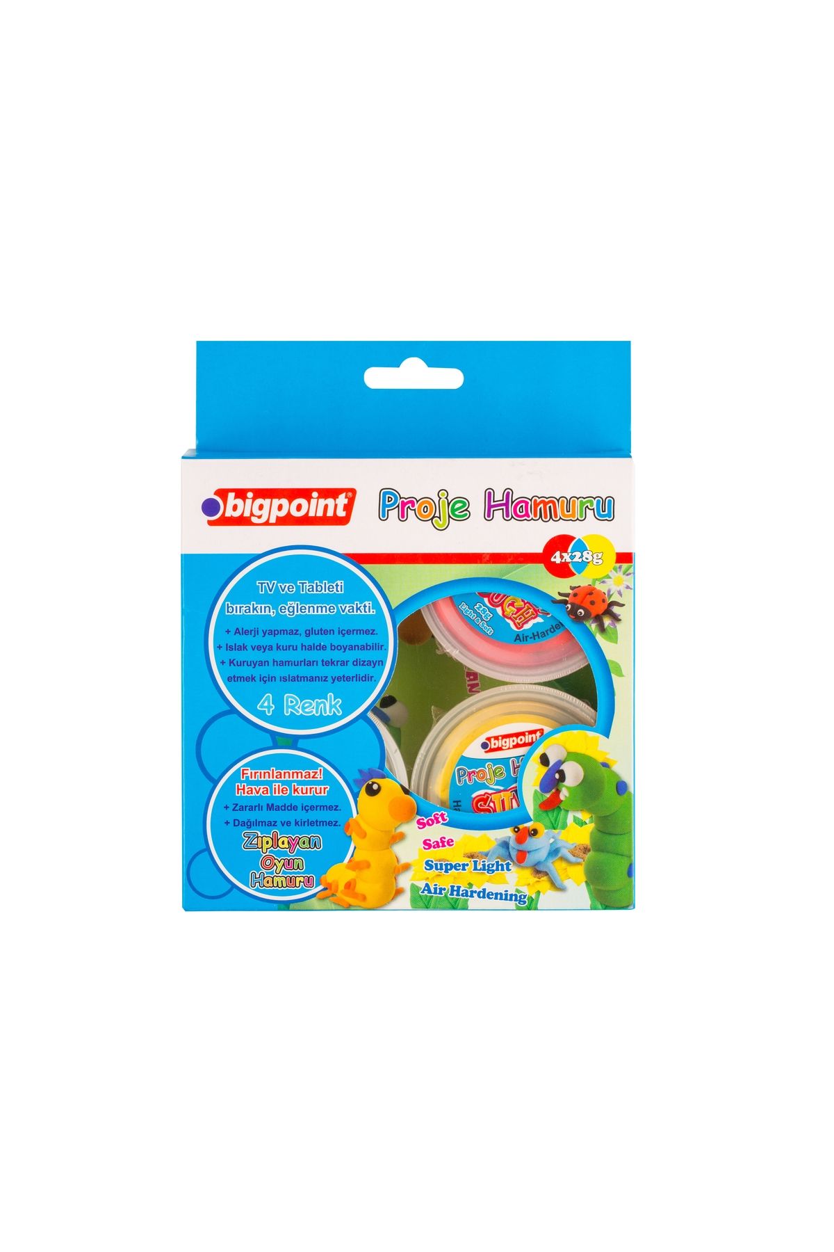 Bigpoint Proje Hamuru 4 Renk x 28 Gram