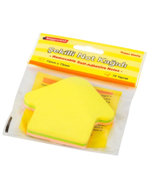 Bigpoint Şekilli Not Kağıdı Ok 75 Yaprak 12'li Paket