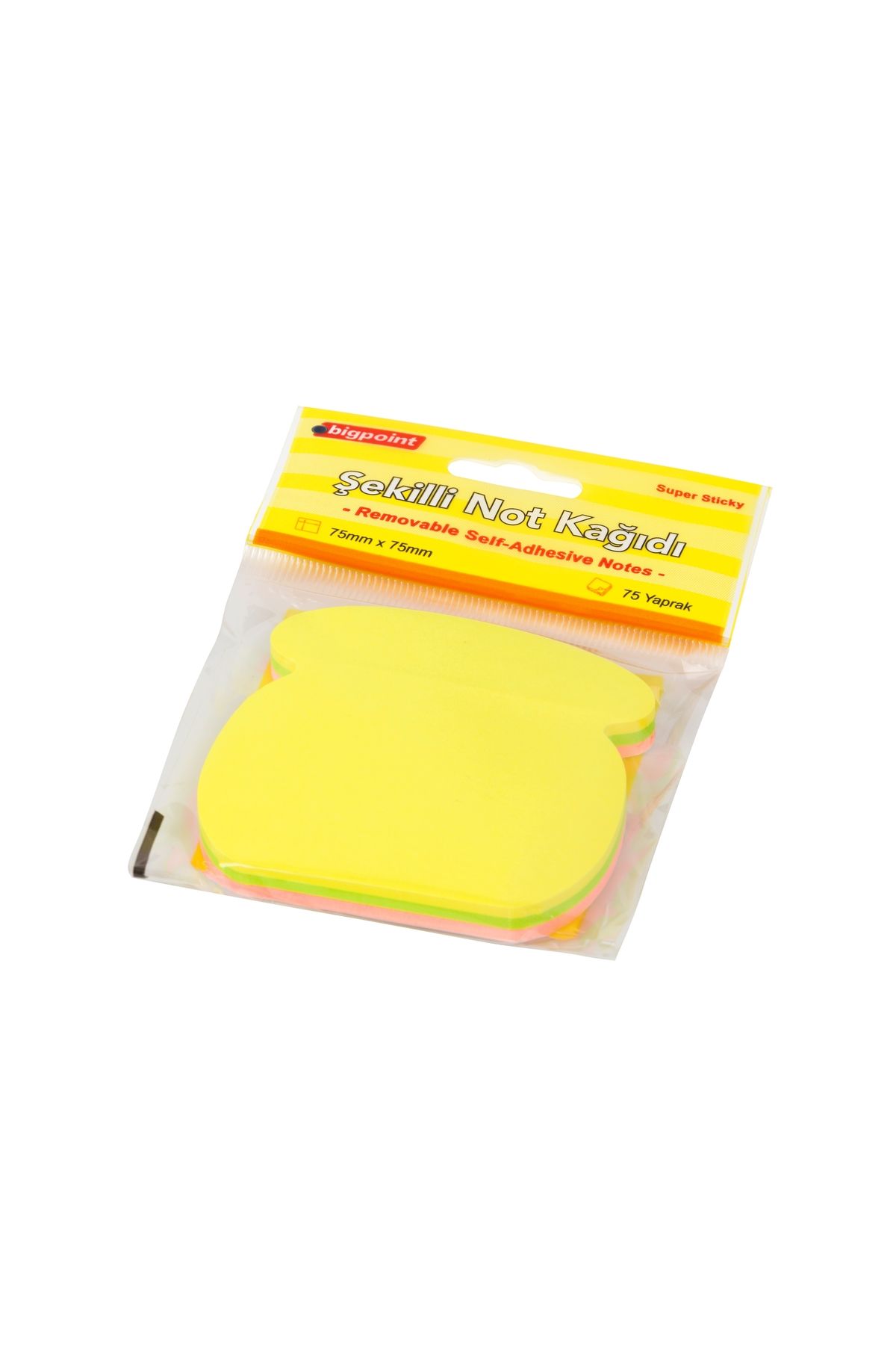 Bigpoint Şekilli Not Kağıdı Telefon 75 Yaprak 12'li Paket