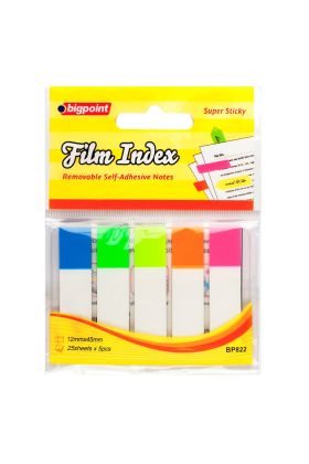 Bigpoint Yapışkanlı Film Index 5 Renk Beyazlı 30'lu Paket