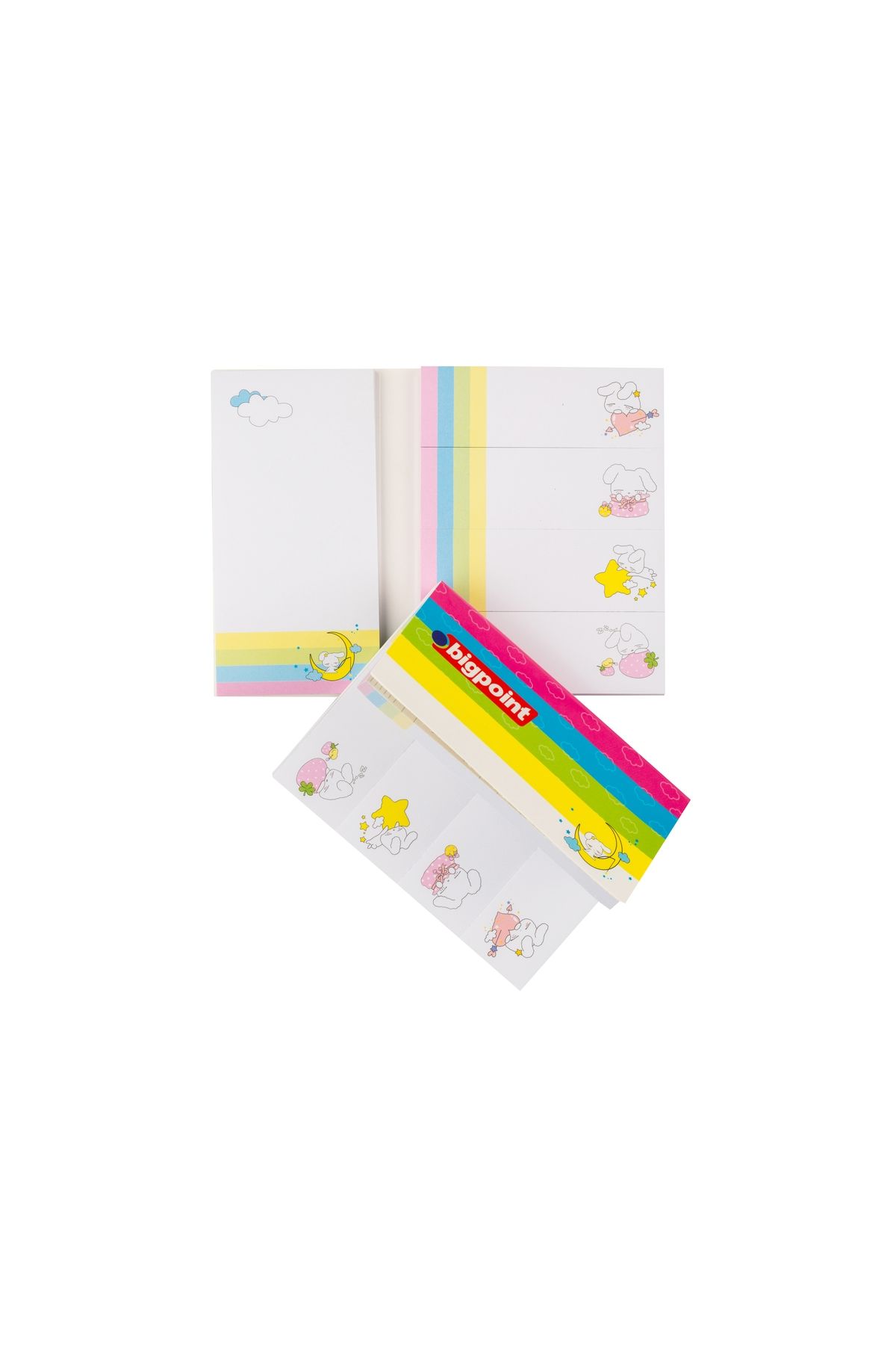 Bigpoint Yapışkanlı Not Kağıtları Seti Ay&Bulut Baskılı