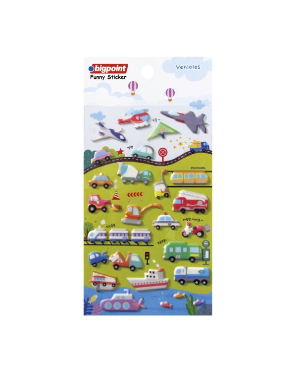 Bigpoint Sticker Karışık Araçlar 15'li Paket