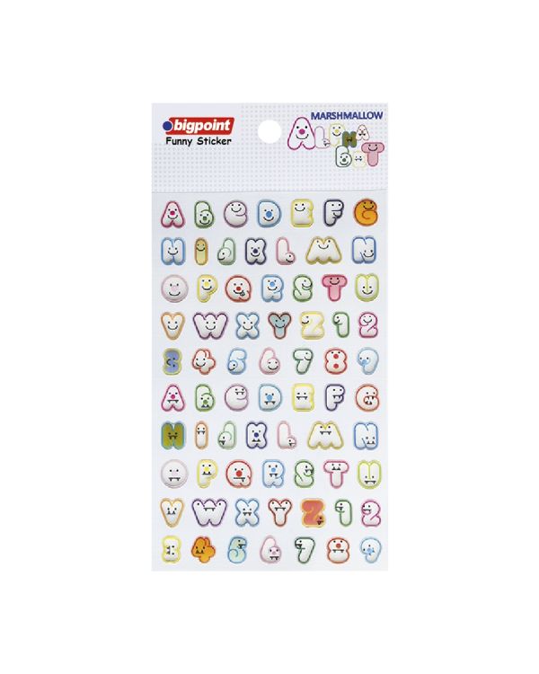 Bigpoint Sticker Komik Harfler 15'li Paket