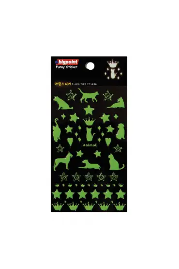 Bigpoint Sticker Kabartmalı Florasan Hayvanlar 15'li Paket