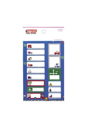 Bigpoint Sticker School Arabalar 5 Yaprak 15'li Paket