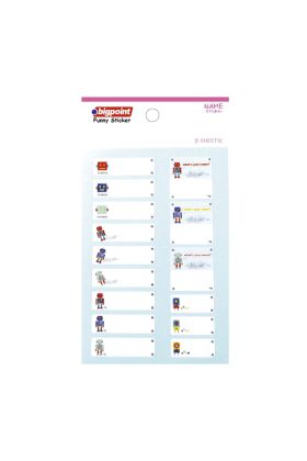 Bigpoint Sticker School Robotlar 5 Yaprak 15'li Paket