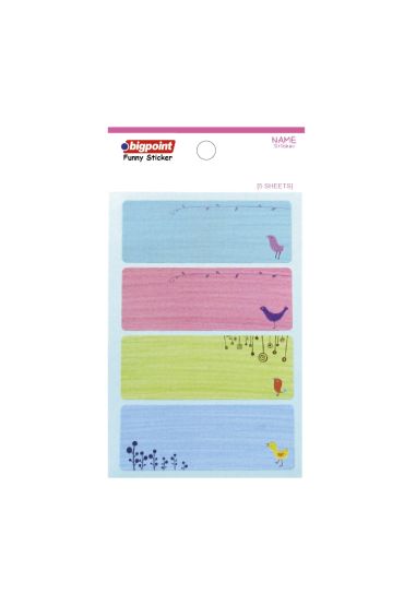 Bigpoint Sticker School Hayvanlar 5 Yaprak 15'li Paket