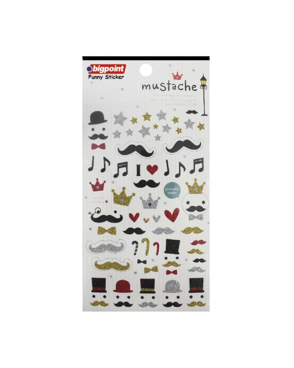 Bigpoint Sticker Bıyıklar 15'li Paket