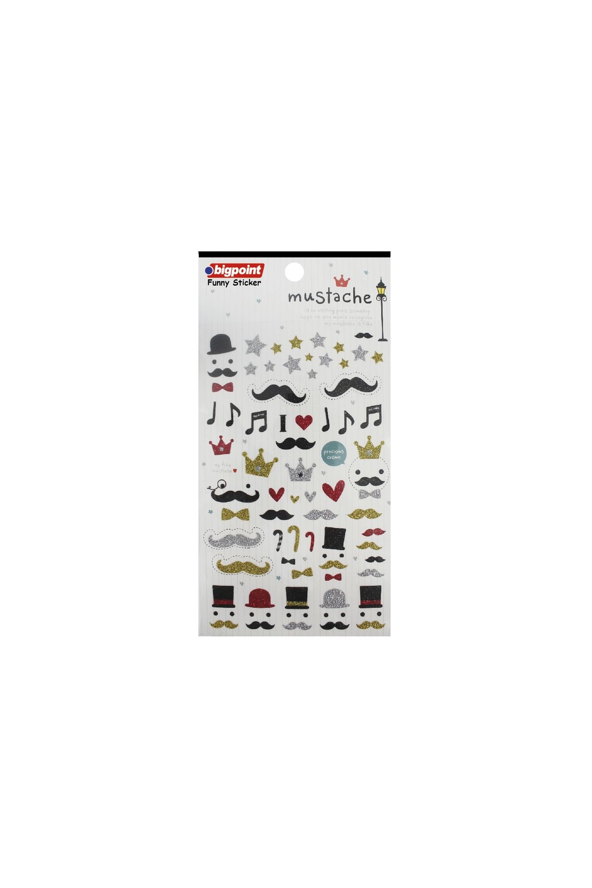 Bigpoint Sticker Bıyıklar 15'li Paket
