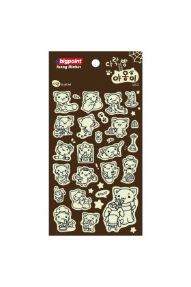 Bigpoint Sticker Fosforlu Hayvanlar 15'li Paket