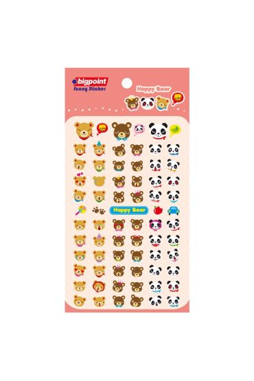 Bigpoint Sticker Mutlu Ayılar 15'li Paket