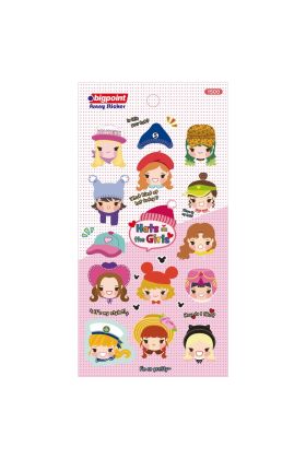 Bigpoint Sticker Kız Çocukları 15'li Paket