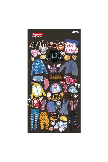 Bigpoint Sticker Kız Kıyafetleri Giydir 15'li Paket
