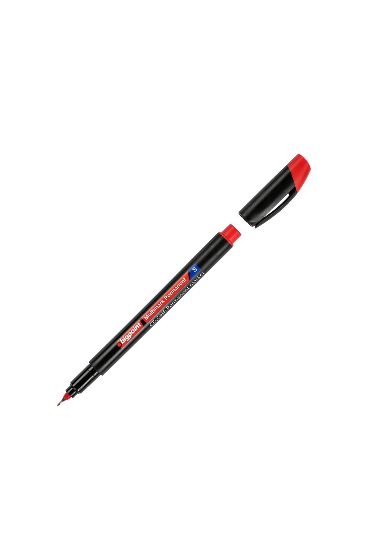 Bigpoint OHP Permanent (Asetat) Kalem S Kırmızı 12'li Kutu