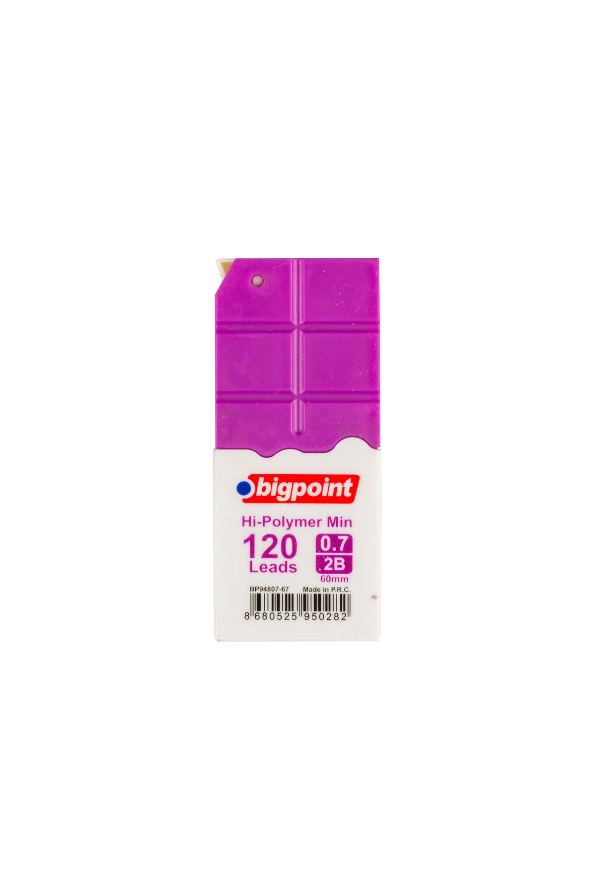 Bigpoint Kalem Ucu 0.7mm 2B 120'li Tüp Mor 12'li Kutu