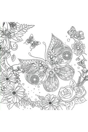 Bigpoint Baskılı Pres Tuval 30x30cm Kelebek