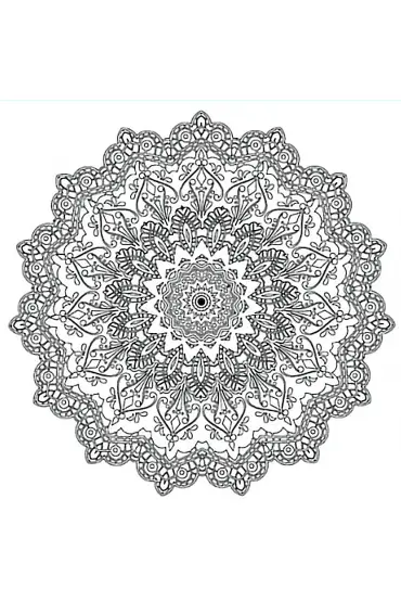 Bigpoint Baskılı Pres Tuval 30x30cm Mandala