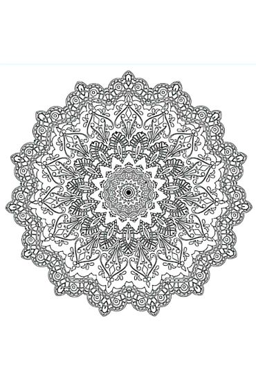 Bigpoint Baskılı Pres Tuval 30x30cm Mandala