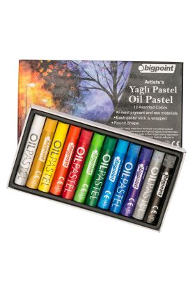 Bigpoint Artists's Yağlı(Oil) Pastel Boya 12 Renk