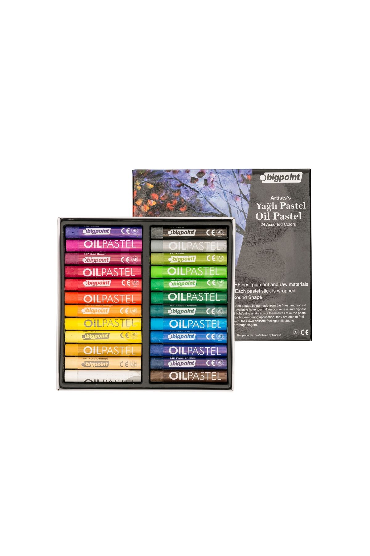 Bigpoint Artists's Yağlı(Oil) Pastel Boya 24 Renk